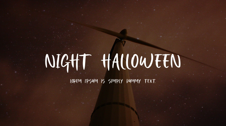 Night Halloween Font