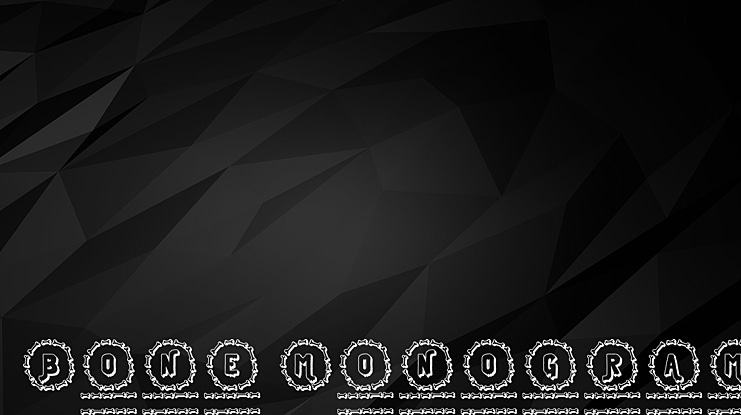 Bone Monogram Font