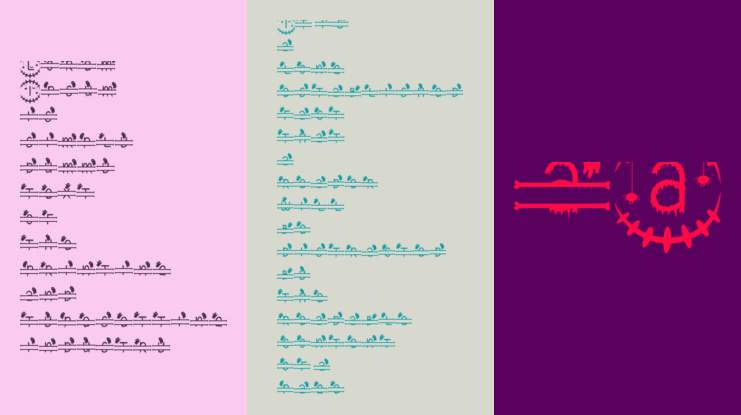 Creepy Halloween Monogram Font