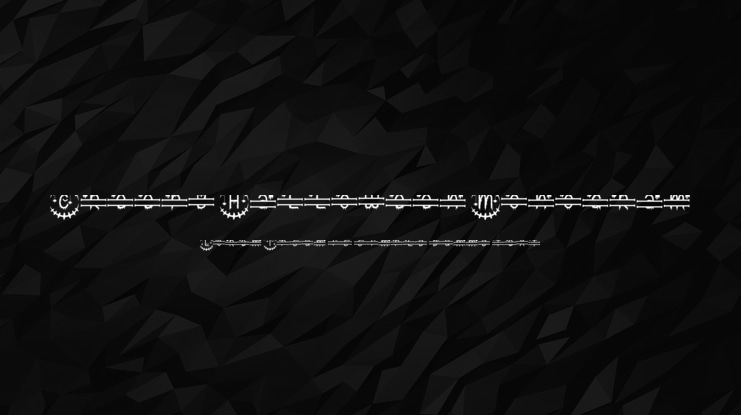 Creepy Halloween Monogram Font