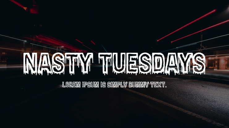 Nasty Tuesdays Font