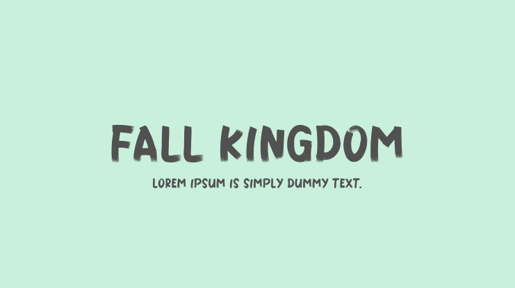 FALL KINGDOM Font