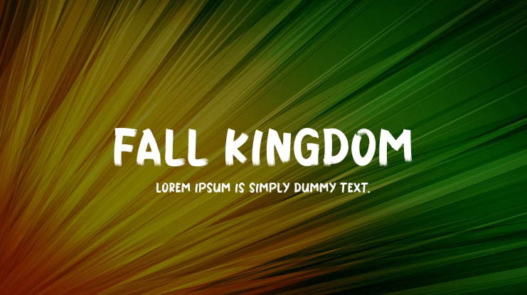 FALL KINGDOM Font