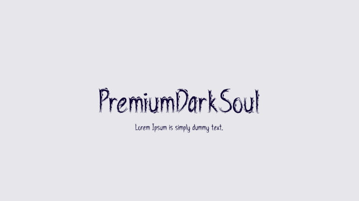 PremiumDarkSoul Font