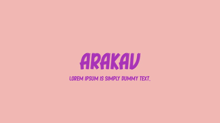 Arakav Font