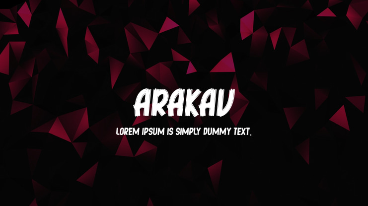 Arakav Font