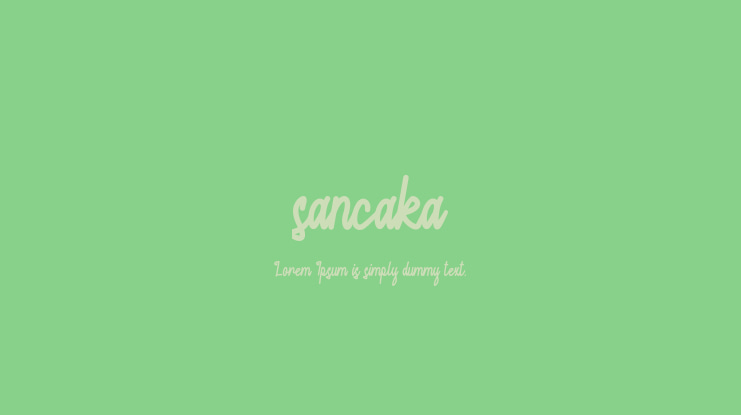 sancaka Font