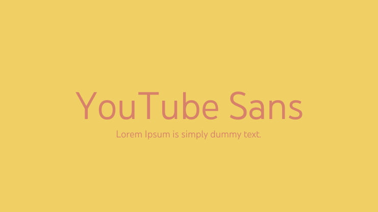 YouTube Sans Font Family