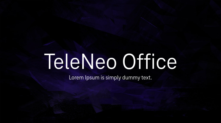 TeleNeo Office Font Family
