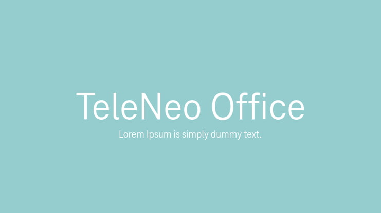 TeleNeo Office Font Family