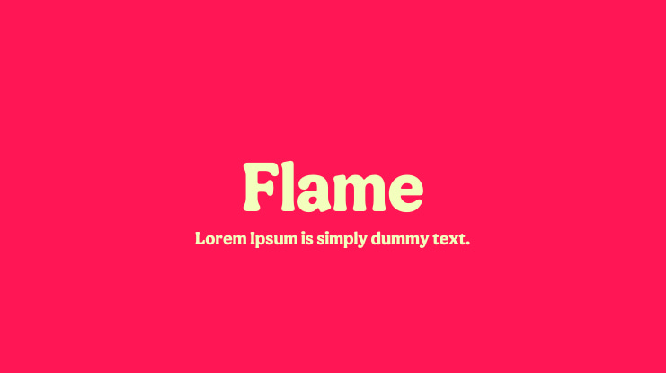 Flame Font Family