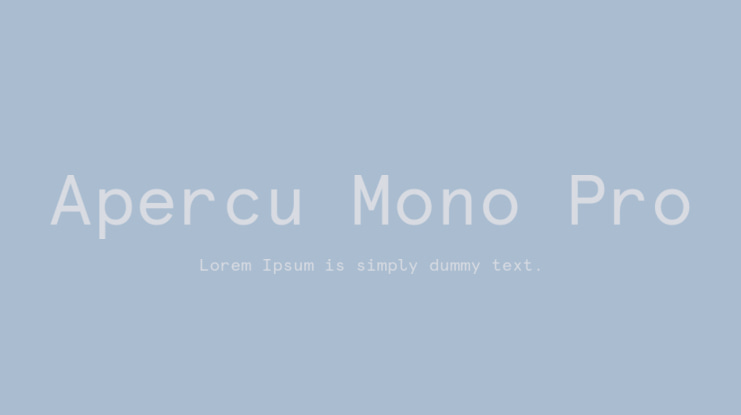 Apercu Mono Pro Font Family