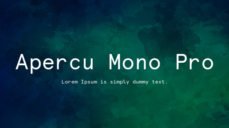 Apercu Mono Pro Font Family