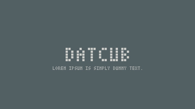 DatCub Font Family