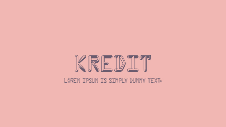 Kredit Font