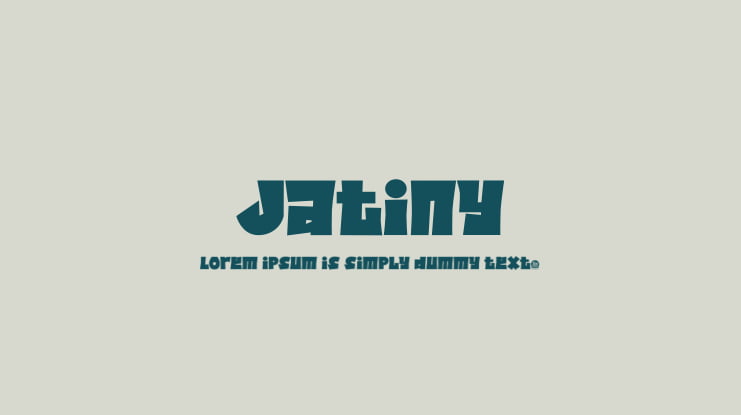Jatiny Font Family