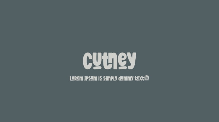 Cutney Font