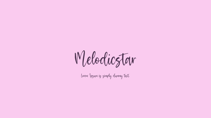Melodicstar Font
