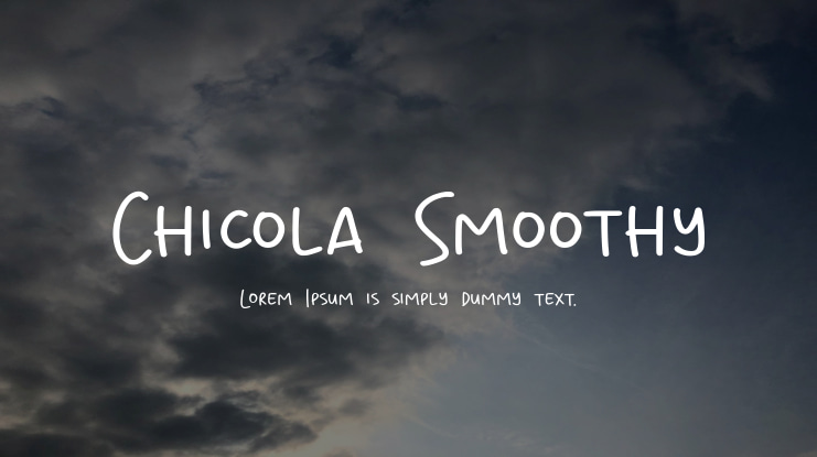 Chicola Smoothy Font