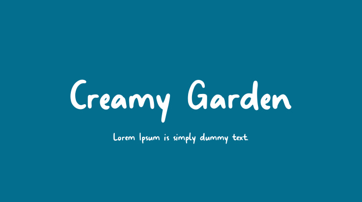 Creamy Garden Font