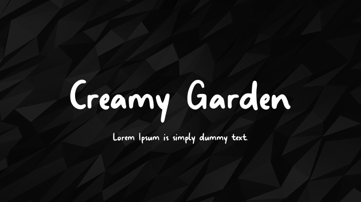 Creamy Garden Font
