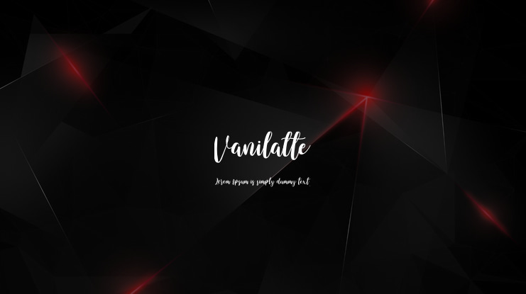 Vanilatte Font