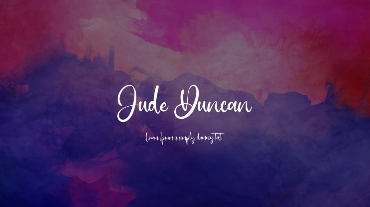 Jude Duncan Font