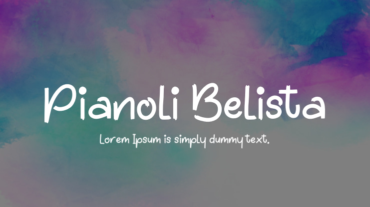 Pianoli Belista Font
