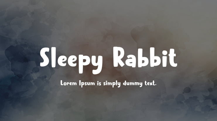 Sleepy Rabbit Font