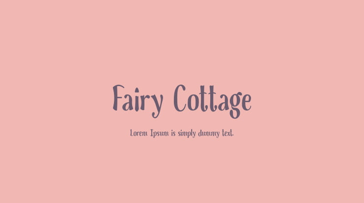 Fairy Cottage Font
