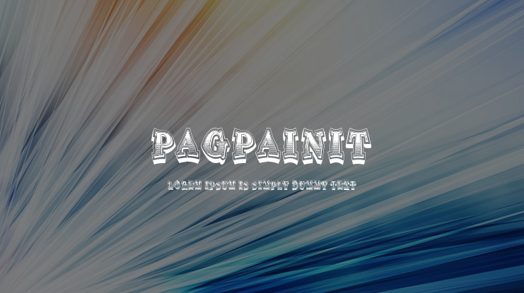 Pagpainit Font