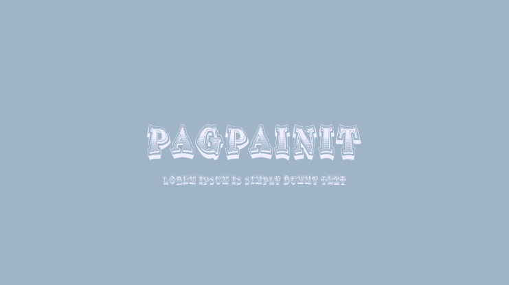 Pagpainit Font