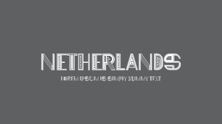 Netherlands Font