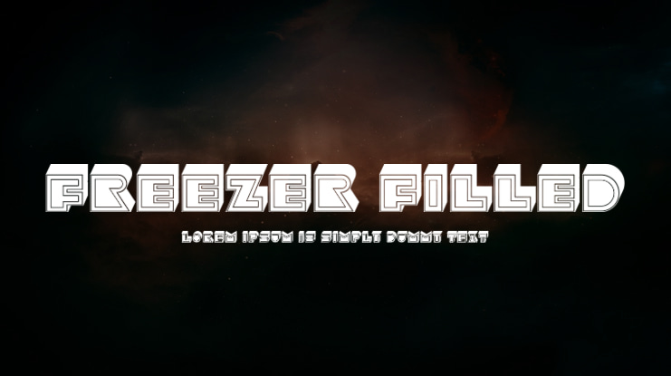 Freezer Filled Font Family