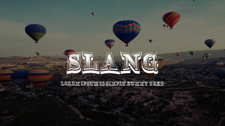 Slang Font