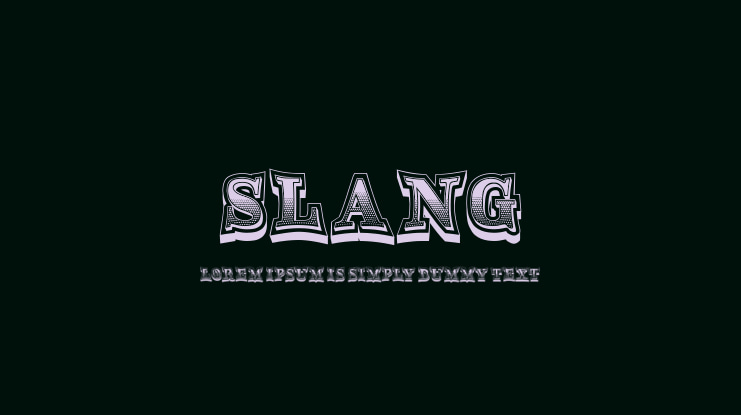 Slang Font