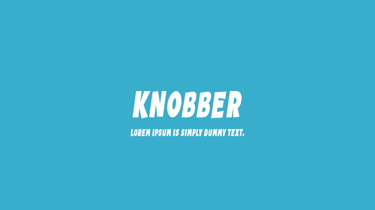 Knobber Font