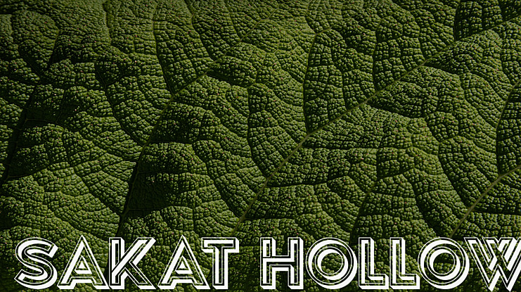Sakat Hollow Font Family