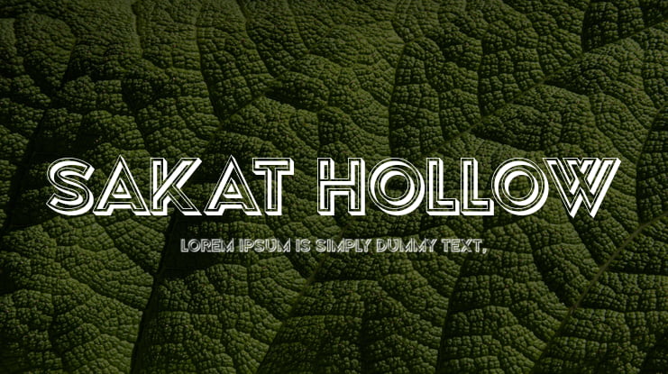 Sakat Hollow Font Family