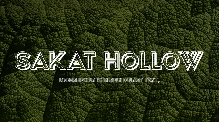 Sakat Hollow Font Family