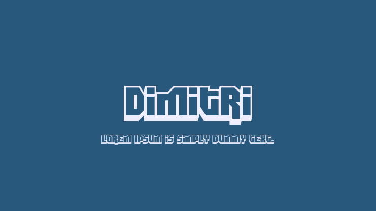 Dimitri Font Family