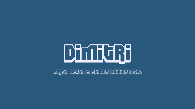 Dimitri Font Family