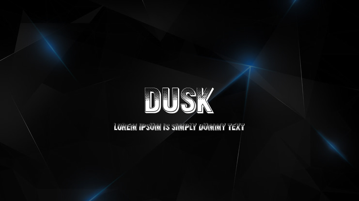 Dusk Font