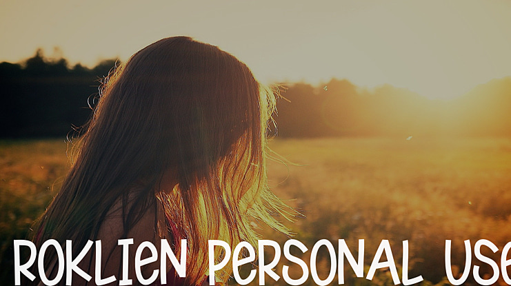 Roklien Personal Use Font