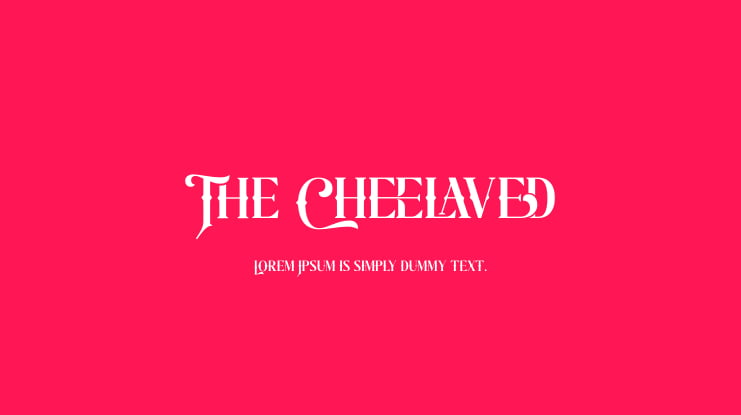 The Cheelaved Font