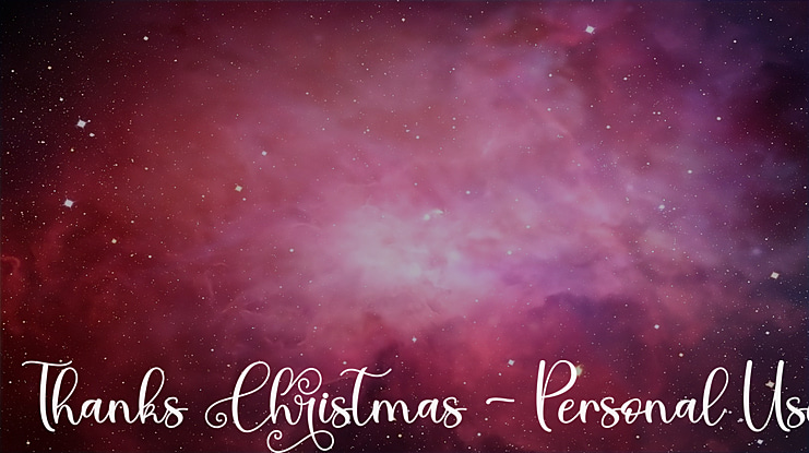 Thanks Christmas - Personal Use Font