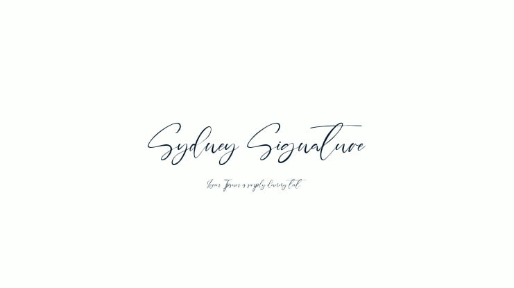 Sydney Signature Font
