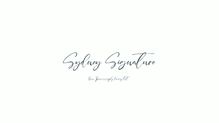 Sydney Signature Font