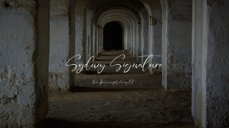 Sydney Signature Font