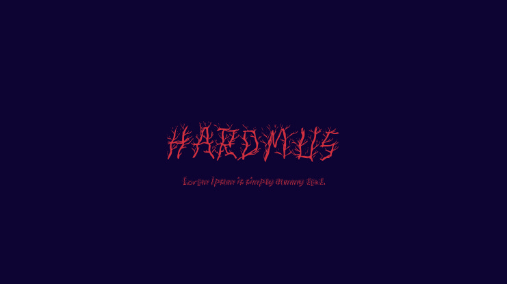 HARDMUS Font